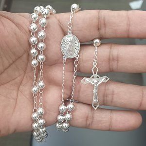 925 sterling silver rosary